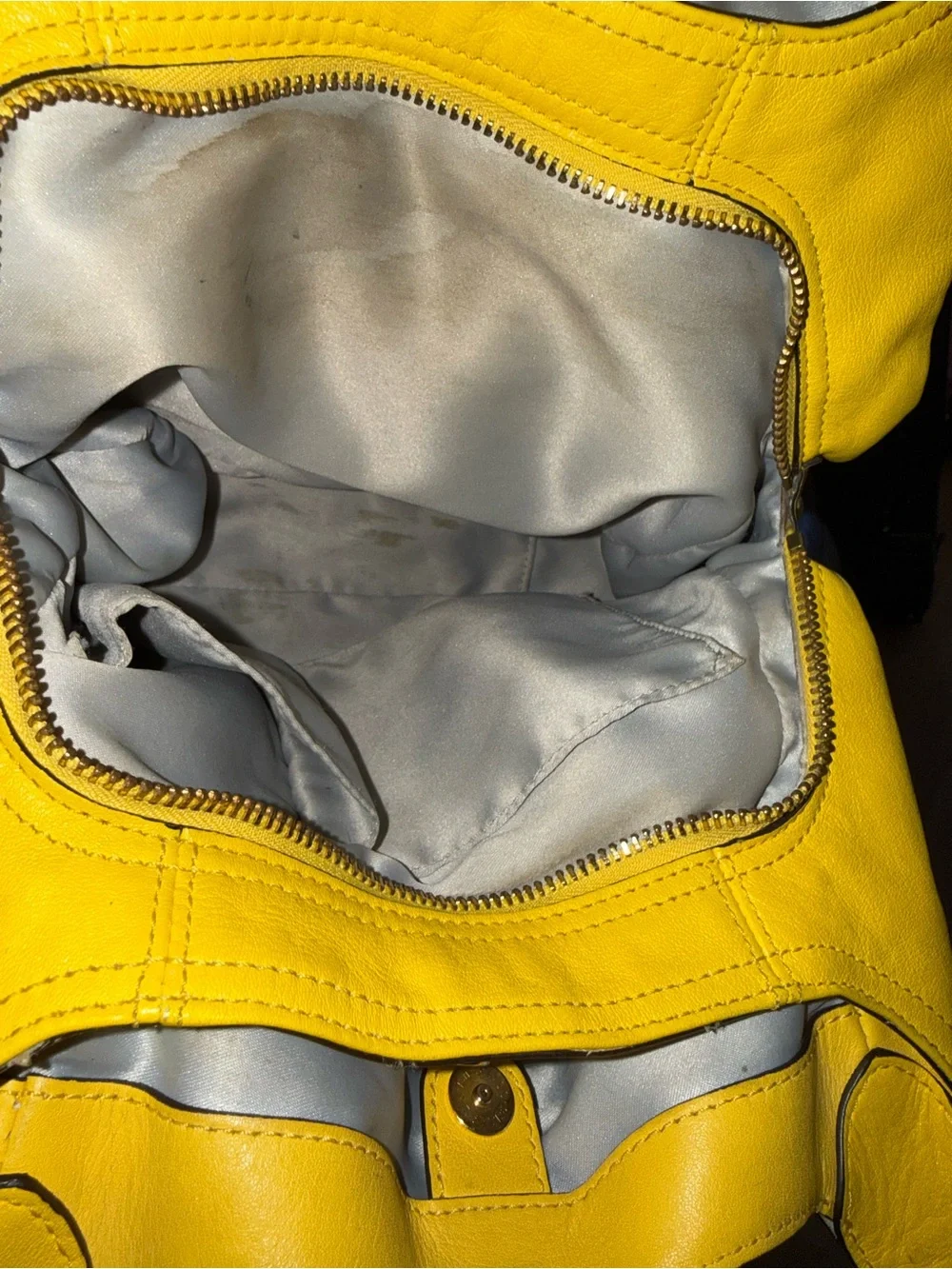 Coach Bright Yellow Ashley Leather Hobo